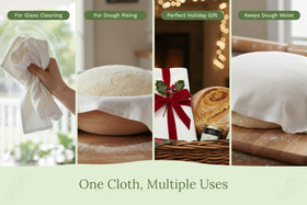 Organic Cotton Mart soft, absorbent towels improve cleanup after baking