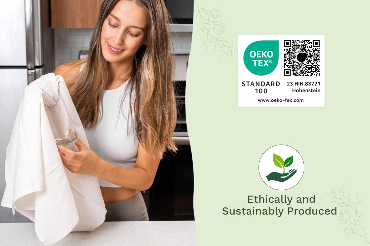 Organic Cotton Mart zero-waste towels reduce disposable paper use in daily cooking