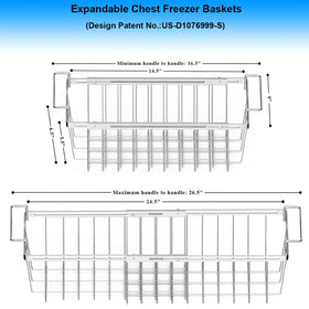 Orgneas stainless steel freezer basket doubles as dish-drying rack