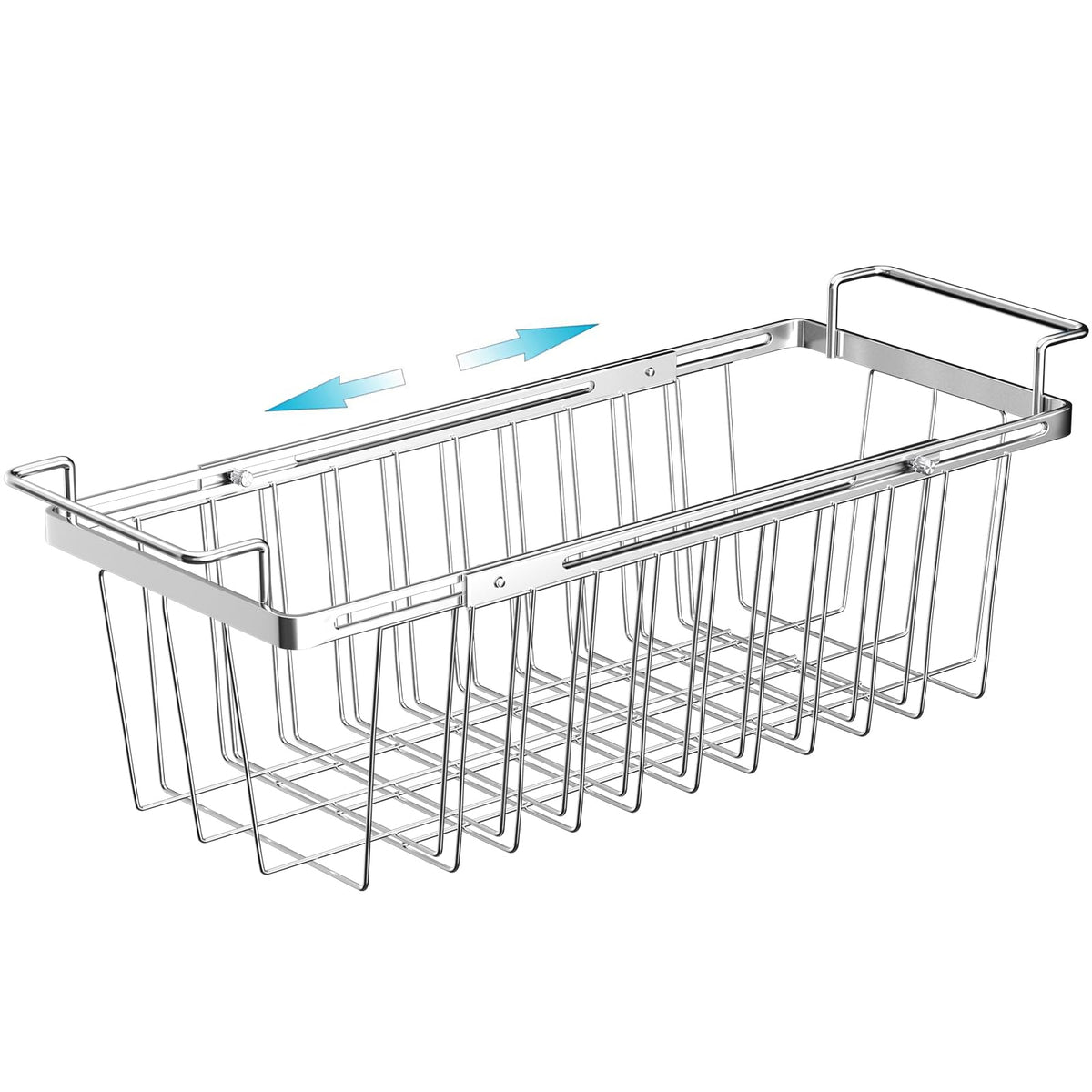 Orgneas freezer basket expandable on rails for chest freezers, maximizing space.