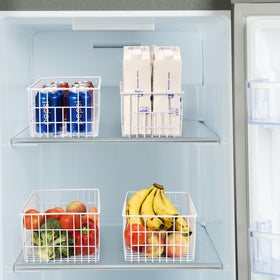 Orgneas baskets feature built-in handles for easy pulling.