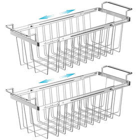 Orgneas expandable freezer basket on rails optimizing chest freezer space