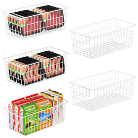 Orgneas freezer bins 5-pack for easy access and organized freezing.