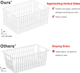 Orgneas bins improve organization and quick access in freezers.