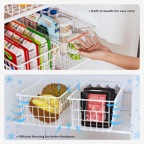 Orgneas multipurpose storage bins maximize cabinet and pantry space.
