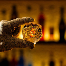 ORI Future Glazer Mini yields clear D20 ice for cocktails and presentation
