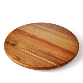 Oridom acacia lazy susan top view on counter for organized storage