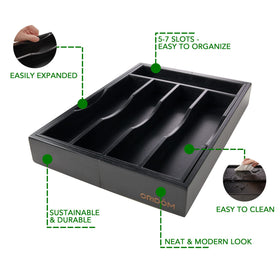 oridom organizer with utensils on kitchen counter shows versatile storage