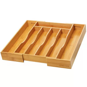 oridom wooden tray for kitchen organization illustrating versatile use