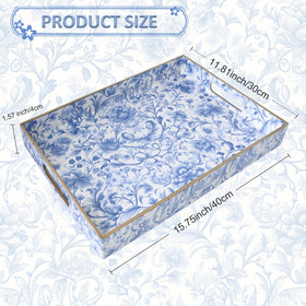 ORIGTRAY rectangular tray measures 15.75 by 11.81 inches for versatile use.