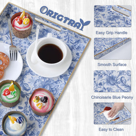 ORIGTRAY tray with handles for easy carrying during gatherings.