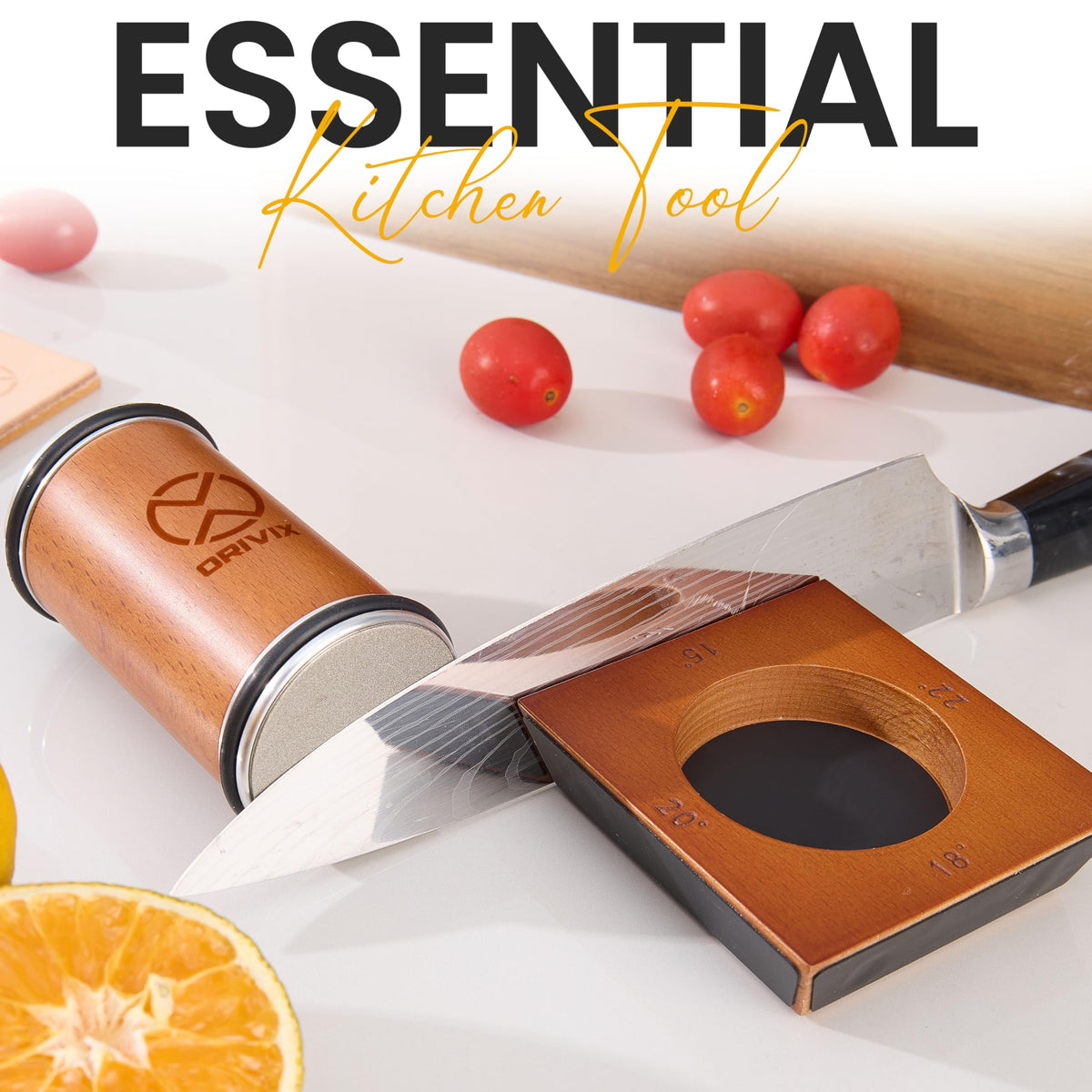 Orivix leather strop in a sharpening kit for burr-free polish