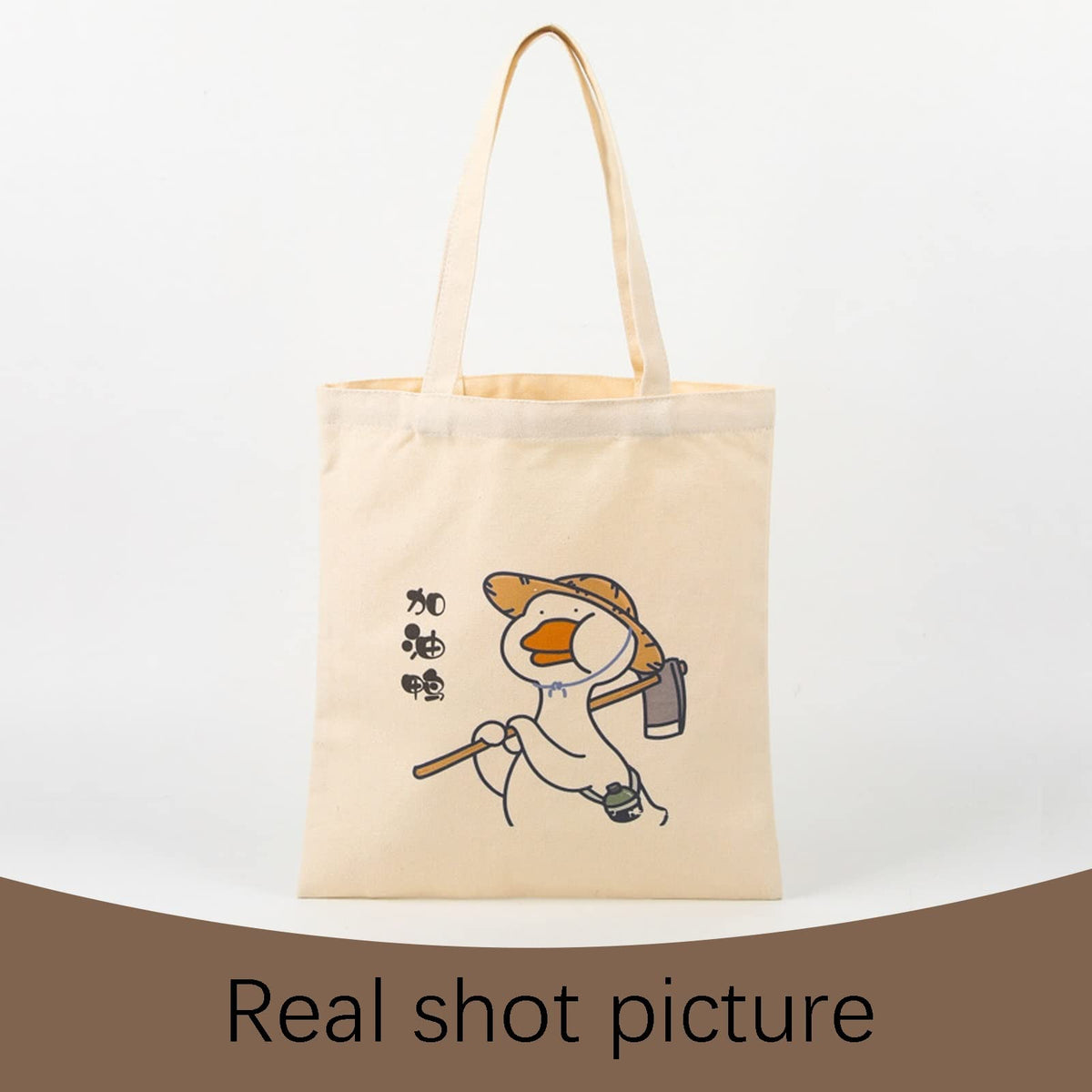 ORJ sublimation tote pack demonstrating reusable design for shopping.