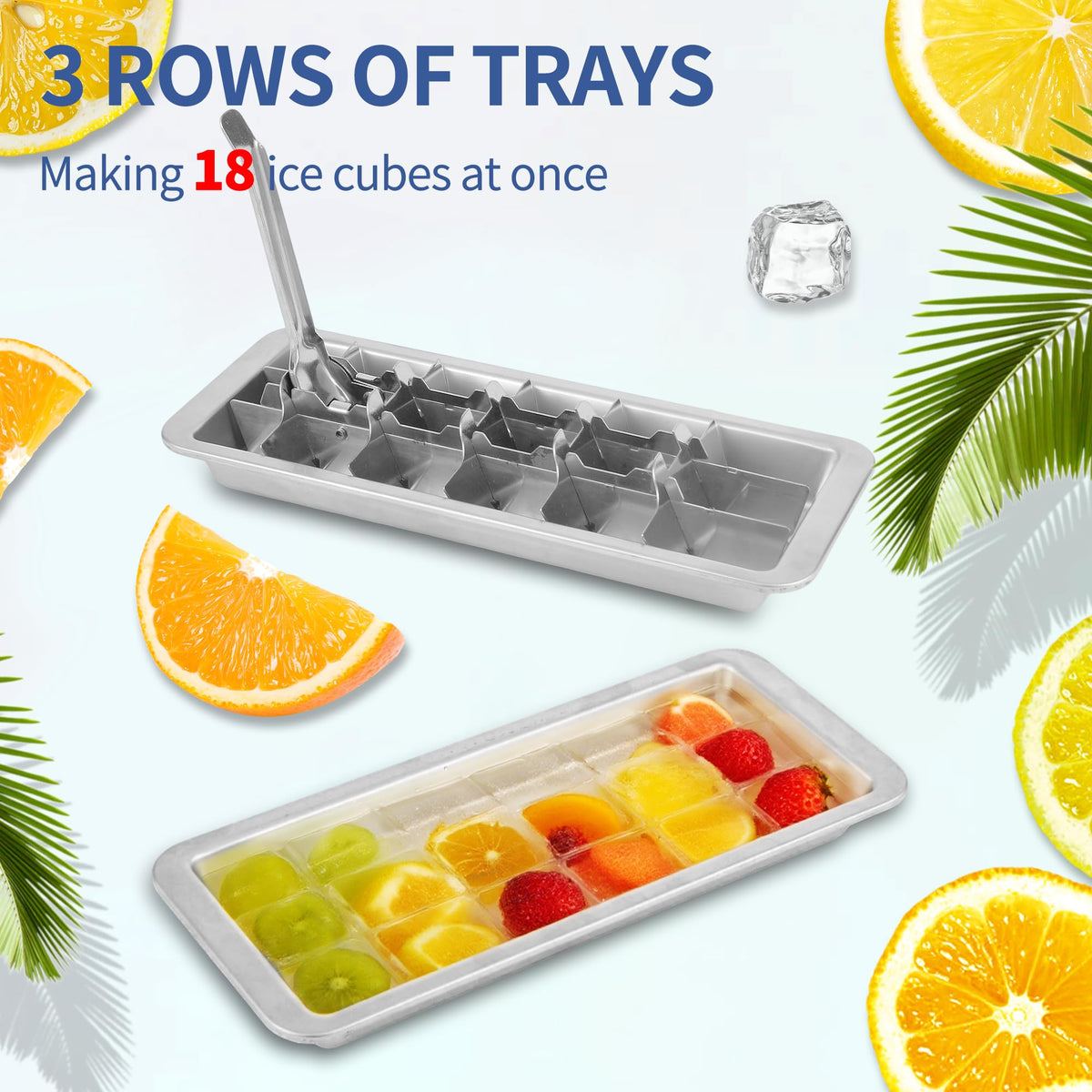 ORKBE dishwasher-safe ice tray for simple cleaning