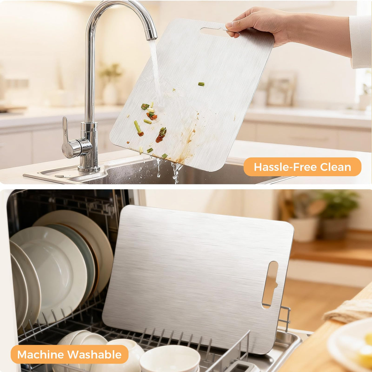 Ormark dishwasher-safe design enables quick cleanup after busy cooking sessions.