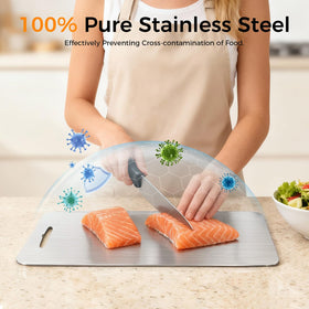 Ormark 16x11 inch board offers ample space for large prep tasks.