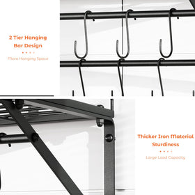 OROPY durable iron construction with rust-resistant coating ensures durability