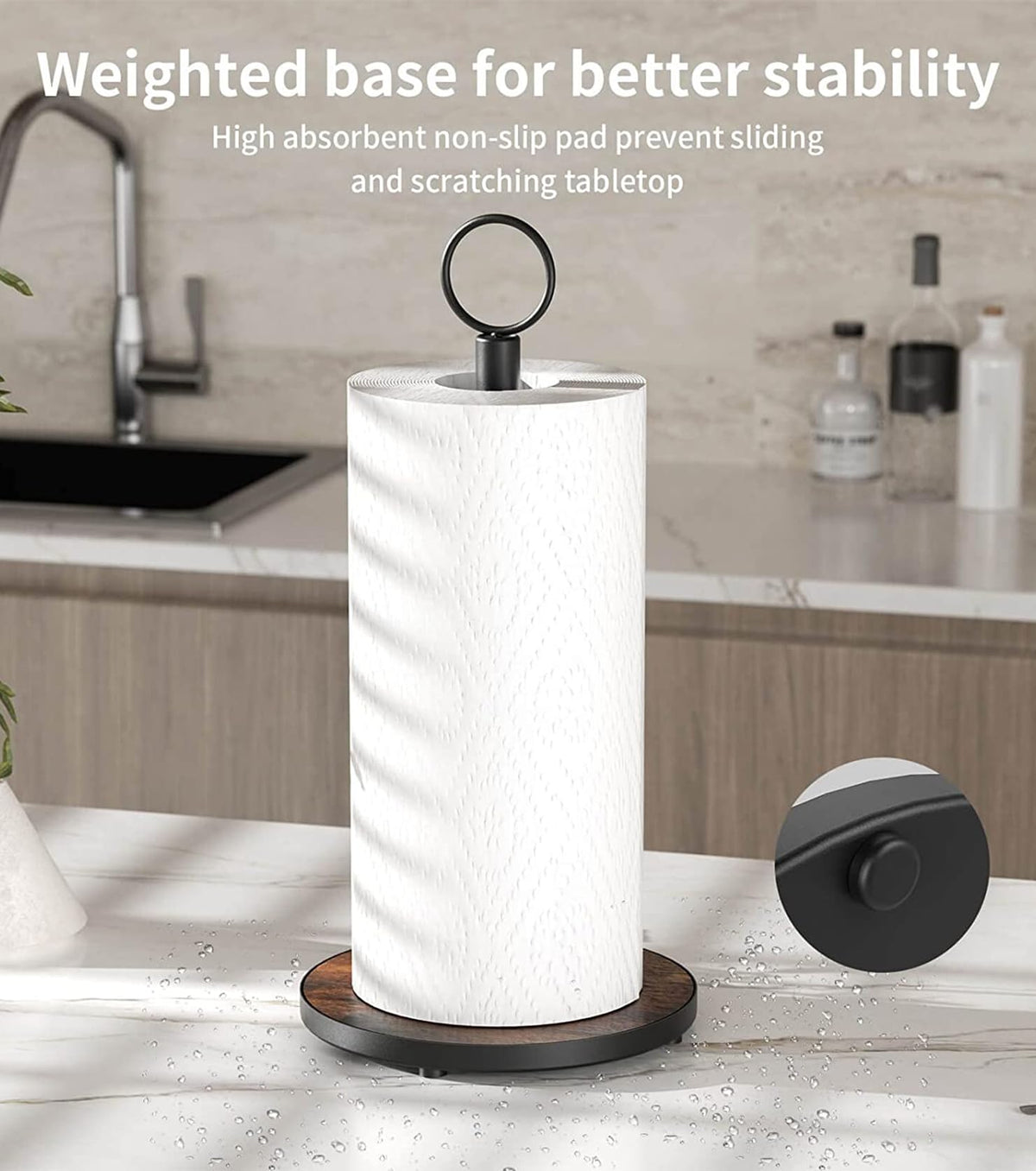 OROPY farmhouse-style counter stand on a kitchen counter.