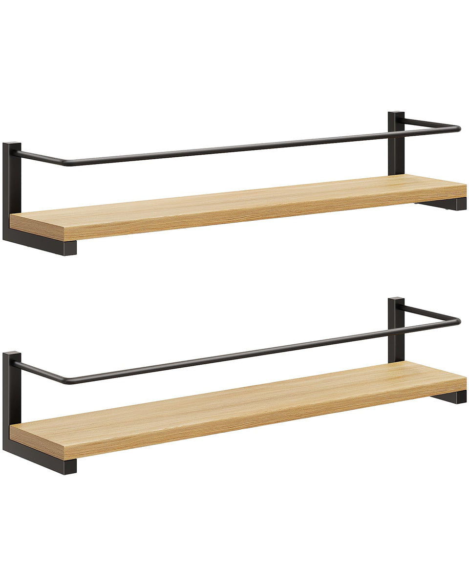 OROPY spice rack wood over stove on wall offers rustic kitchen organization