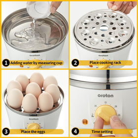 Oroton poaching mold included for poached eggs.
