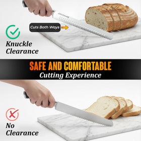 ORVIX bread knife sourdough-slicing ideal for crusty loaves and soft interiors.