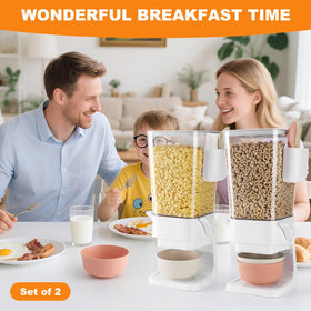 Osacoe 5-liter capacity helps portion cereals, nuts, or snacks without frequent refills.
