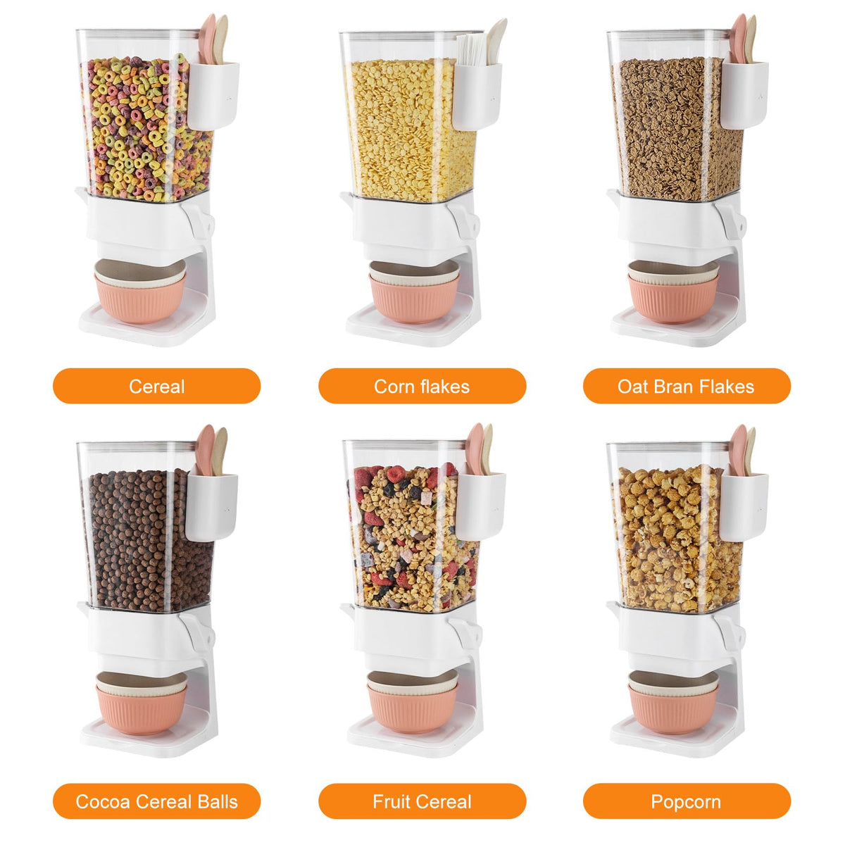 Osacoe versatile storage for cereals, granola, rice, popcorn, and more.