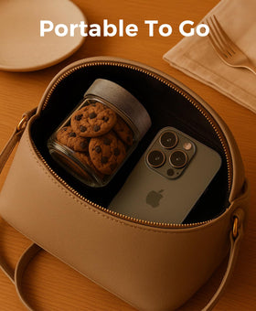 Osfel dishwasher-safe jars with leakproof lids for busy mornings.