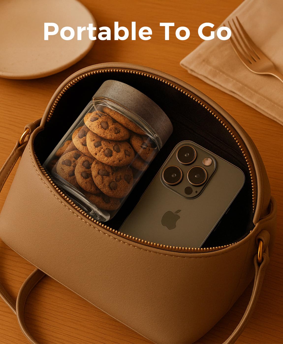 Osfel 4-pack keeps snacks, spices, and dry goods organized.