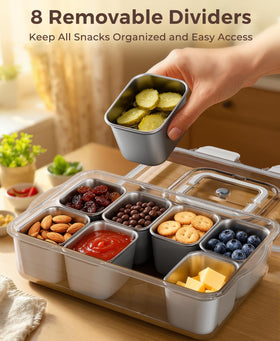 Osfel Snackle Box clear lids let you see contents at a glance