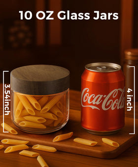 Osfel stackable glass jars optimize fridge space and organization.