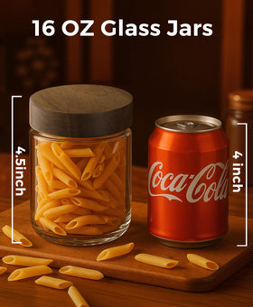 Osfel wide-mouth jars designed for easy filling and thorough cleaning