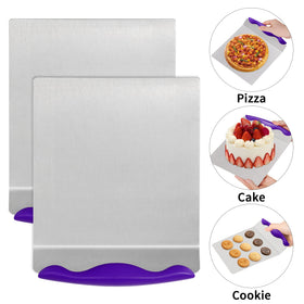 OSOPOLA Cake Safe Lifter pizza transfer demonstrates versatility in a busy kitchen.
