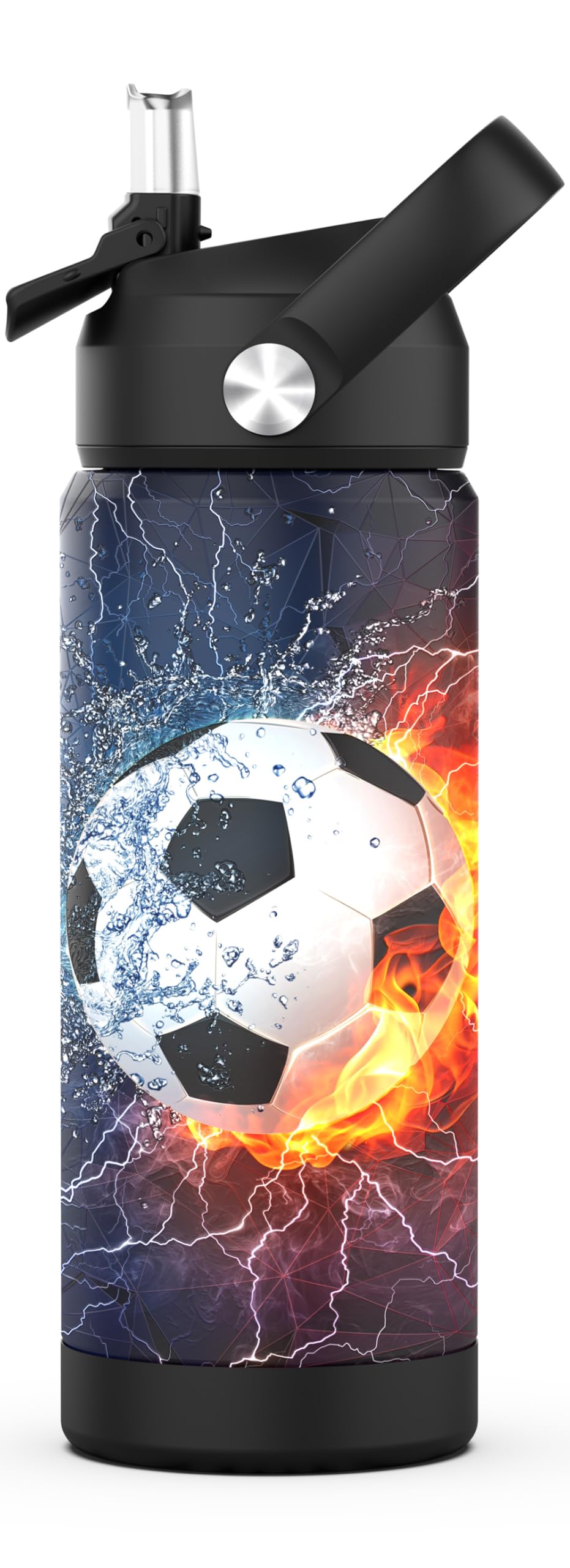 Ospivso front view soccer bottle keeps drinks cold for school