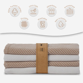 Gift-ready packaging makes Ossano towels a tasteful housewarming or celebration present.