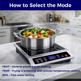 OSTBA compatible cookware with flat magnetic bottom for induction