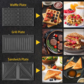 OSTBA 750W grill heats fast for crispy exterior and fluffy interior