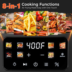 OSTBA air fryer with visible window monitors browning at a glance.
