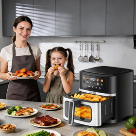 OSTBA large-capacity basket fits whole chicken and family portions.