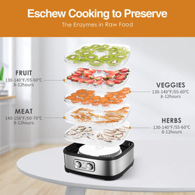 OSTBA dehydrator trays are dishwasher-safe for easy cleanup