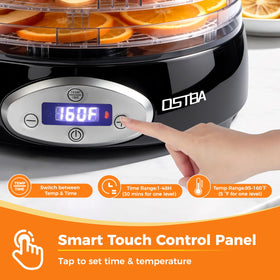 OSTBA 5-tray stack offers customizable space for large batches.