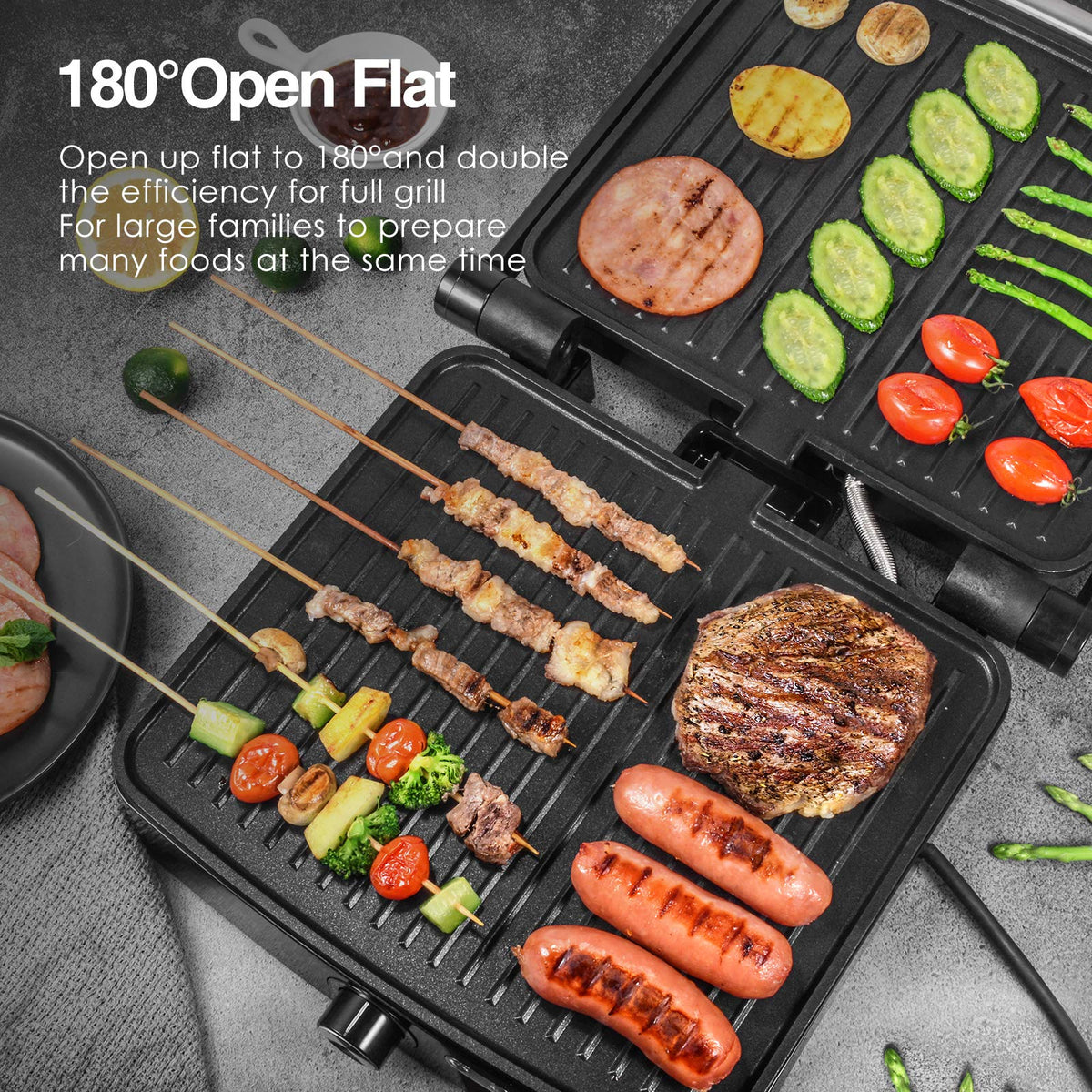 OSTBA Panini Press compact design; fits small kitchens and easy storage after use.