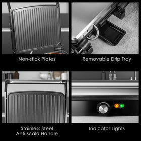 OSTBA Panini Press quick preheat; saves time for busy mornings and snacks.
