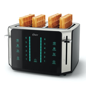Oster 4-slice toaster with six shade levels for customized toast