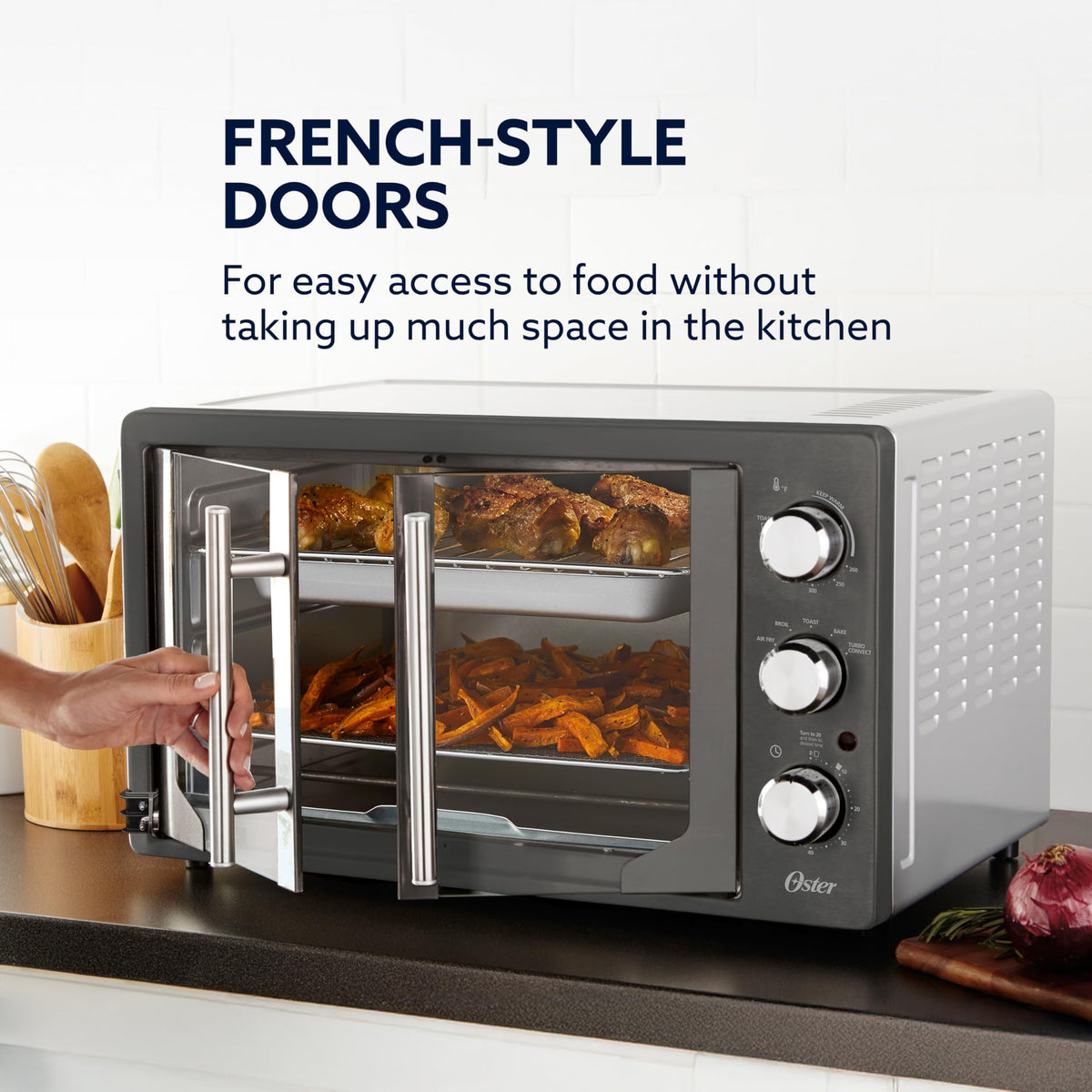 Oster six presets control panel for Bake Toast Air Fry Warm and more