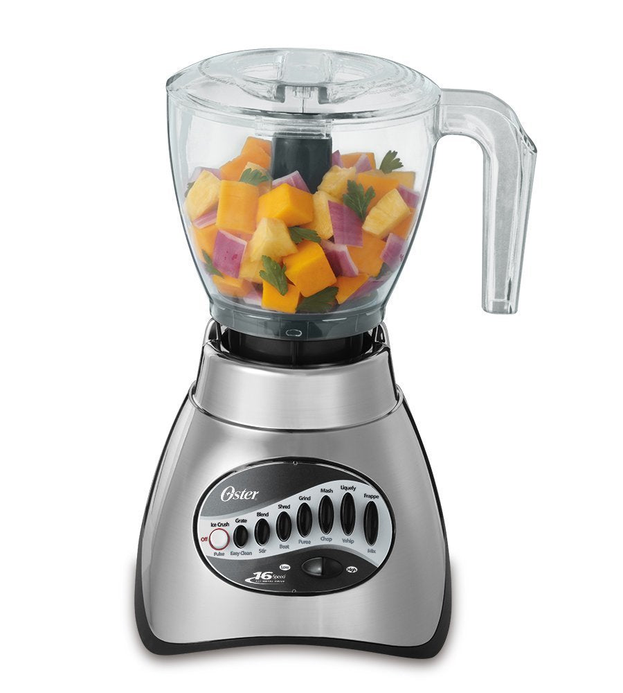 Food chopper bowl with stainless steel blade for quick prep