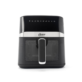 Oster Compact Air Fryer window view helps you monitor meals while cooking.