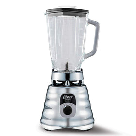 Oster Original 3-Speed Chrome Blender motor delivers steady power for smoothies and sauces.