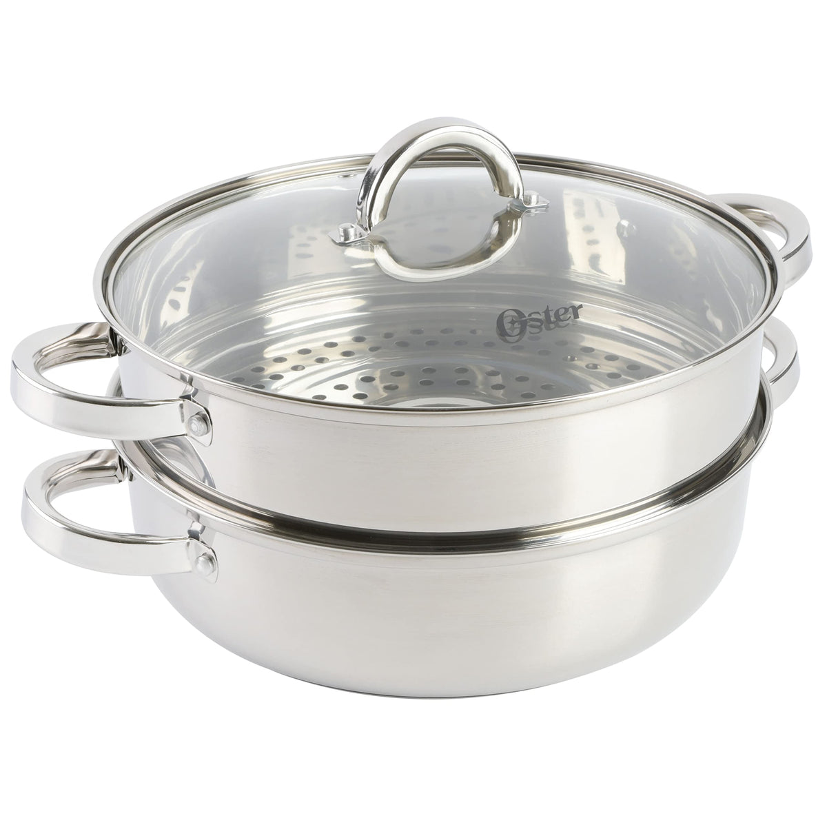 Oster Sangerfield 11-inch pan with steamer insert for healthier steaming options