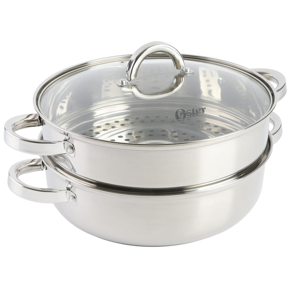 Oster Sangerfield 11-inch pan with steamer insert for healthier steaming options